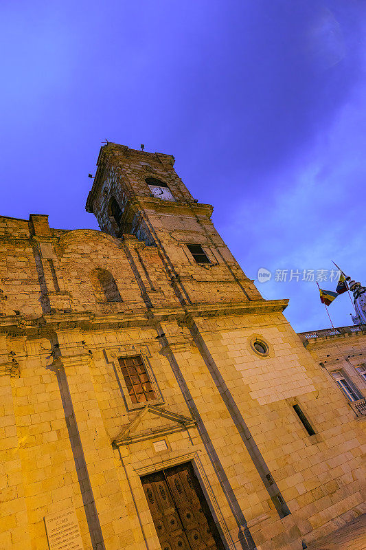 Zipaquirá, Colombia - a Bell Tower of the Roman Catholic Diocesan Cathedral on the Main Town Square - Colonial Style of Architecture